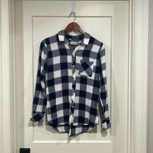 Rails Hunter Navy/White Plaid Shirt